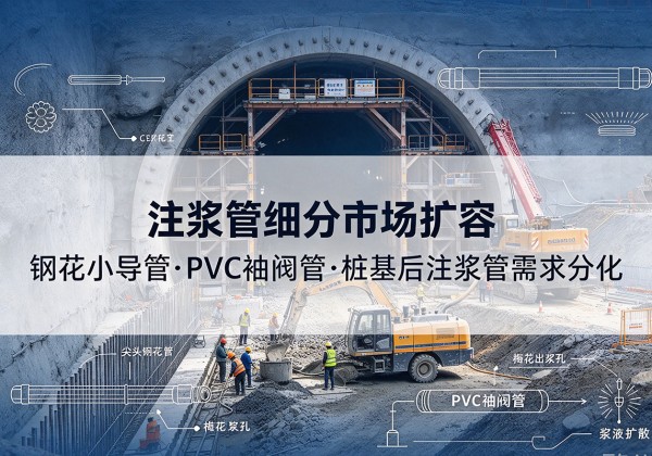伽师注浆管细分市场扩容，隧道钢花小导管、PVC 袖阀管、桩基后注浆管需求分化